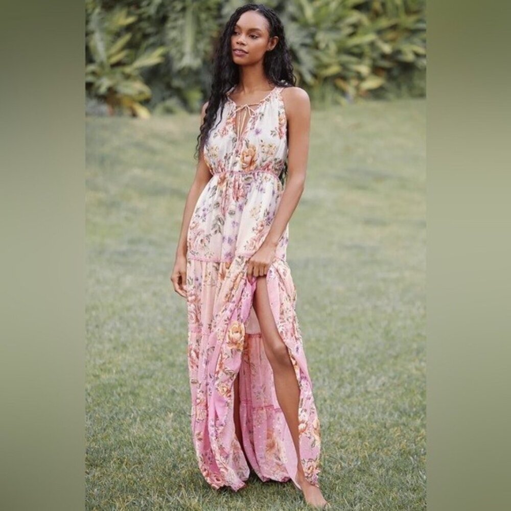 NWT Size 3X - PQ Swim Tiered Ruffle Maxi Dress (NWT US$ 165)